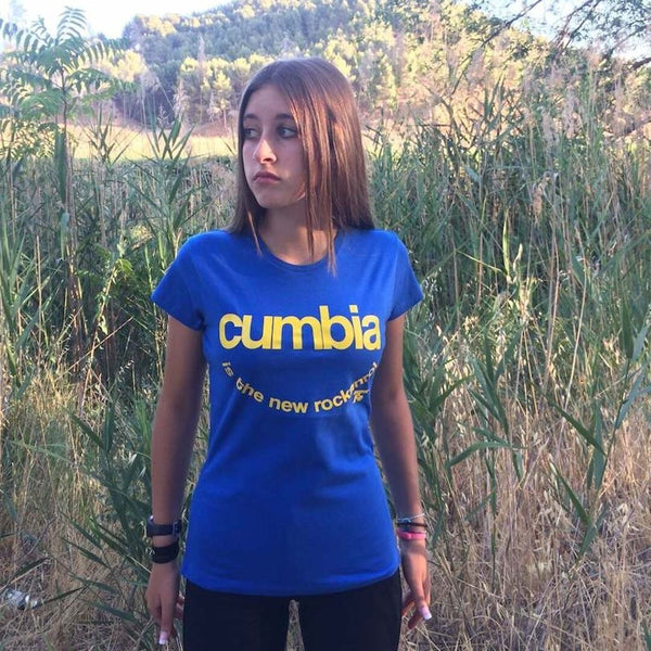 CAMISETA AZUL CUMBIA SUPERFE | CAMISETA ADOLESCENTE | CAMISETAS EXCLUSIVAS ORIGINALES SUPERFE.ES 9-11 años 